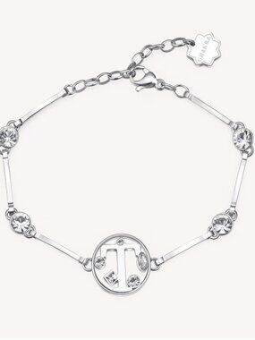 Brosway Italia Silver Letter T Bracelet with Swarovski Crystals
